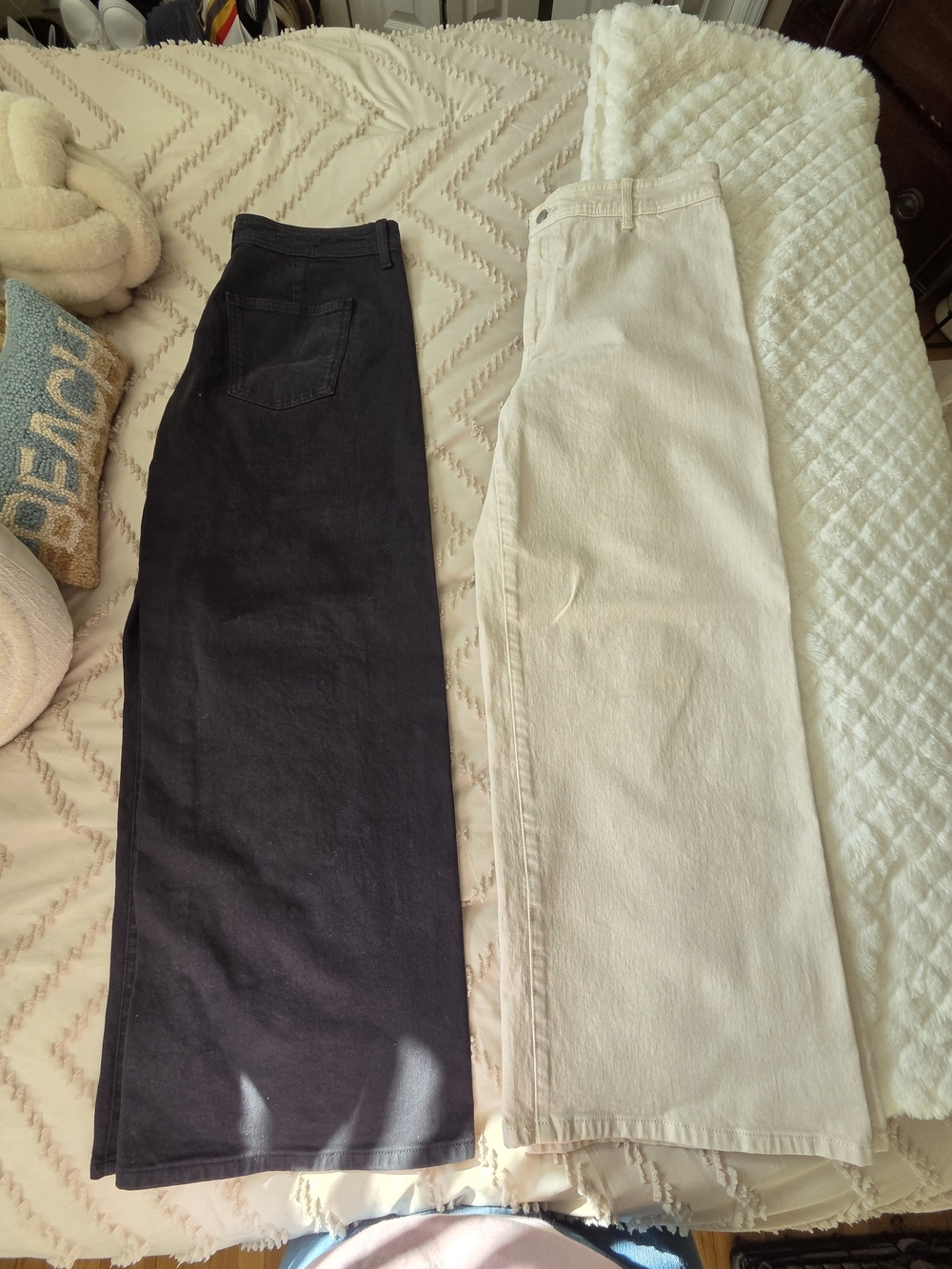 Target Wide-Leg Jeans Duo in Black and Cream